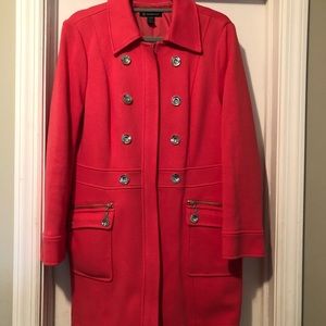 INC Hot Pink Spring Coat XL NWOT